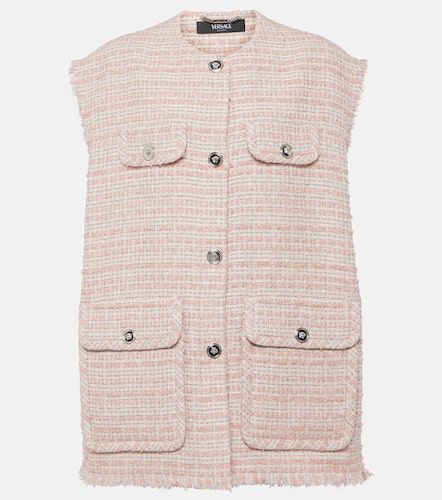 Versace Oversized tweed vest - Versace - Modalova