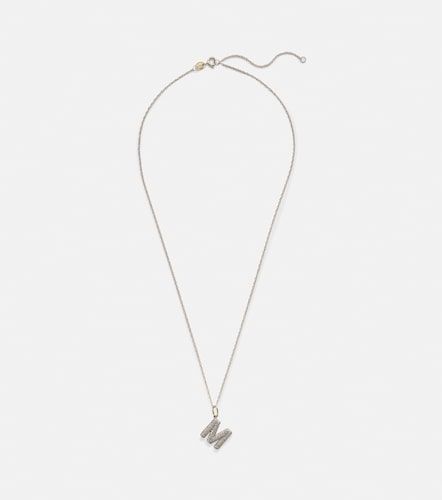Collana Initial in 10kt con diamanti - Stone and Strand - Modalova