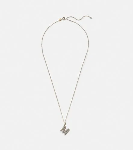 Initial 10kt necklace with diamonds - Stone and Strand - Modalova