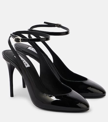 AlaÃ¯a DÃ©colletÃ© 90 patent leather pumps - Alaia - Modalova