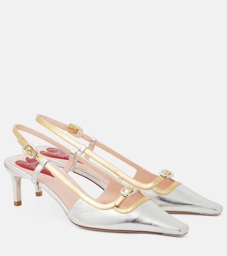 Viv' Canard 55 metallic leather pumps - Roger Vivier - Modalova