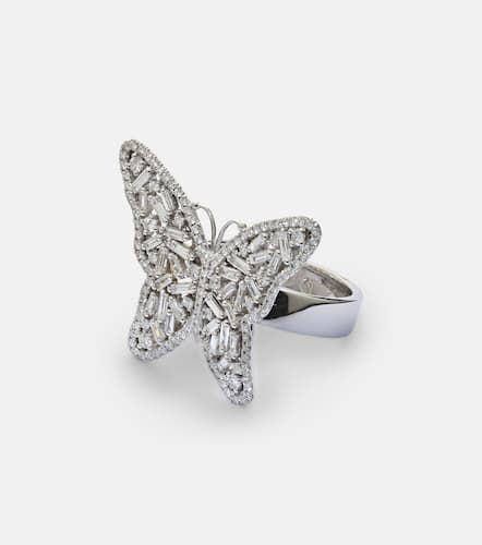 Fireworks Butterfly 18kt white gold ring with diamonds - Suzanne Kalan - Modalova