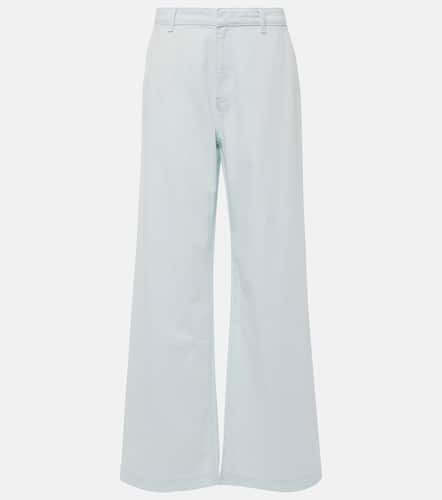 High-rise cotton twill wide-leg pants - Vince - Modalova