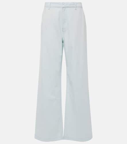 High-rise cotton twill wide-leg pants - Vince - Modalova