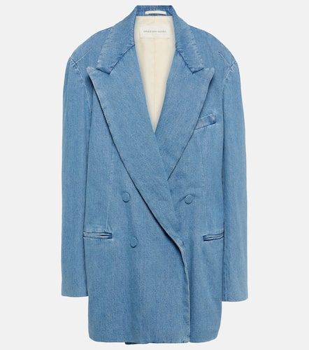 Blazer di jeans oversize - Dries Van Noten - Modalova