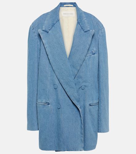 Oversized denim blazer - Dries Van Noten - Modalova