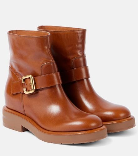 Coddington leather biker boots - Chloe - Modalova