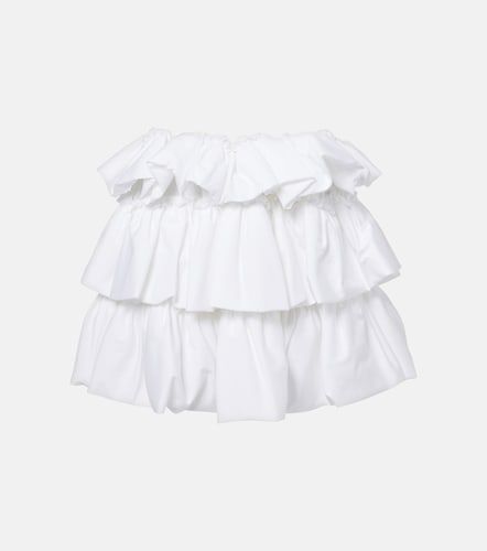 Minigonna in cotone a balze - Noir Kei Ninomiya - Modalova
