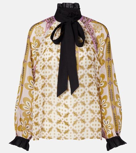 Blusa Cerere de seda estampada - La DoubleJ - Modalova