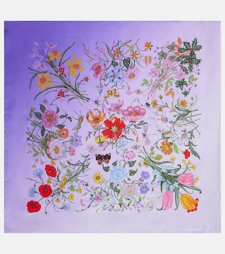 Gucci Floral silk twill scarf - Gucci - Modalova