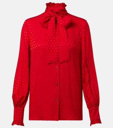 Blusa La Cour De Cœur de crepé de seda - Valentino Garavani - Modalova