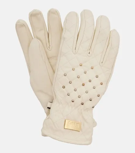 Guanti da sci Glisten in pelle con borchie - Goldbergh - Modalova