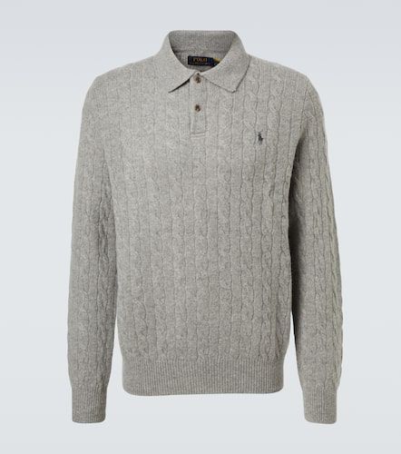 Cable-knit wool and cashmere polo sweater - Polo Ralph Lauren - Modalova