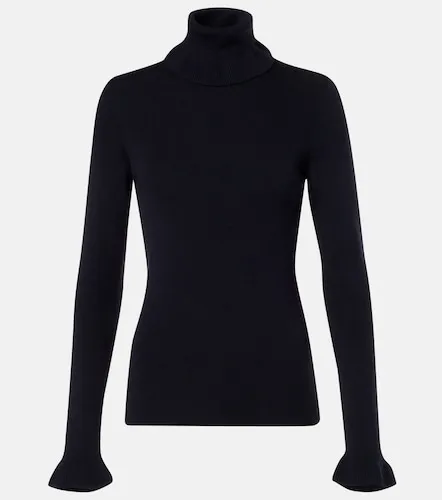 Ribbed-knit cotton and wool turtleneck sweater - Chloe - Modalova