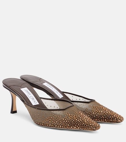 Mules Vivi 65 de malla con cristales - Jimmy Choo - Modalova