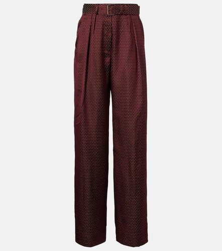 Pantaloni a gamba larga in jacquard - Dries Van Noten - Modalova