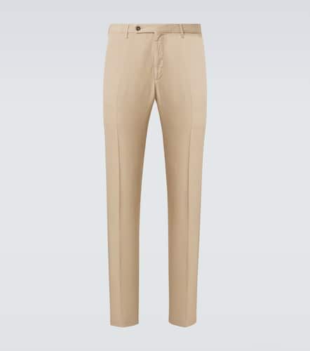 Linen and cotton straight pants - Slowear - Modalova