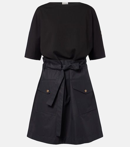 Abito corto in jersey di misto cotone - Moncler - Modalova