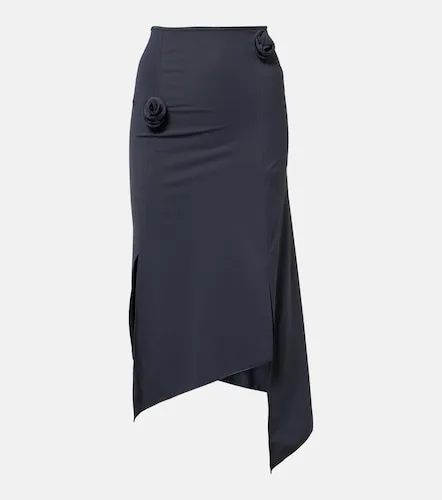 Floral-applique jersey midi skirt - Coperni - Modalova