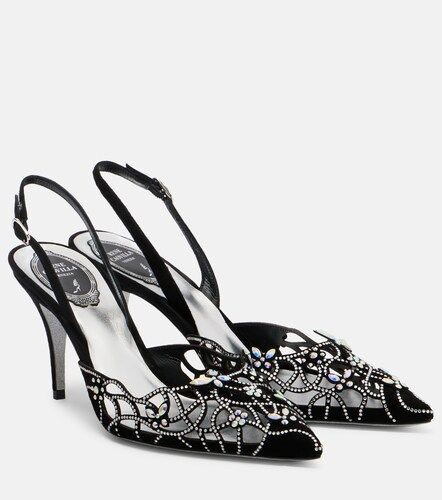 Pumps slingback in suede - Rene Caovilla - Modalova