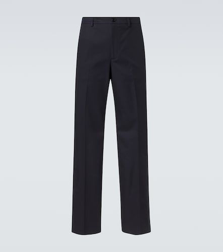 Pantalones rectos de sarga de algodón - Gucci - Modalova