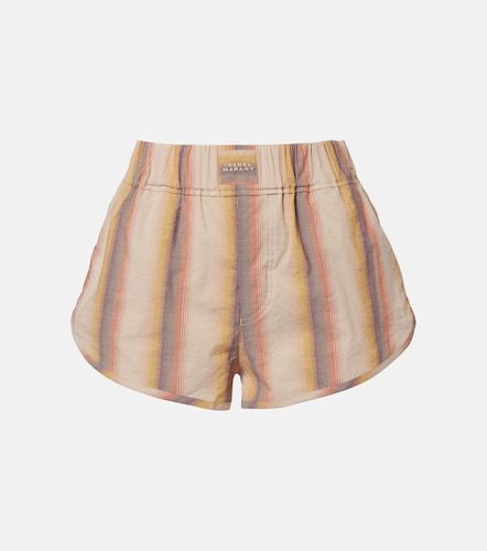 Shorts Melinea de algodón a rayas - Isabel Marant - Modalova