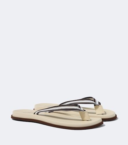 Striped thong sandals - Brunello Cucinelli - Modalova