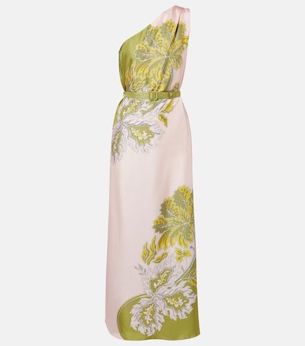 Abito lungo Roy in twill di seta monospalla - La DoubleJ - Modalova