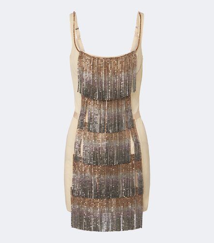Vestido corto de encaje nadornado - The Attico - Modalova