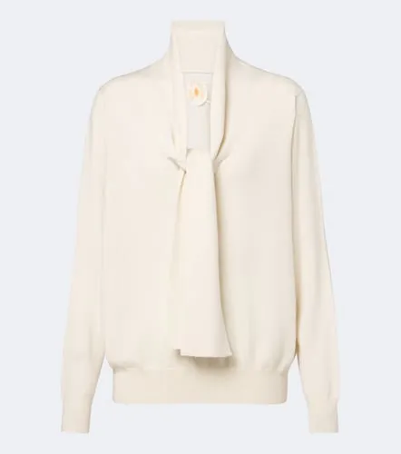 Tie-neck wool and cashmere sweater - Jardin des Orangers - Modalova