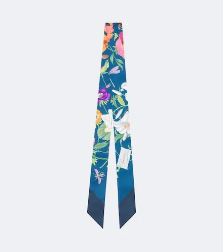 Gucci Gucci Flora silk twill scarf - Gucci - Modalova