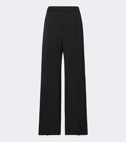 Wool gabardine wide-leg pants - Saint Laurent - Modalova
