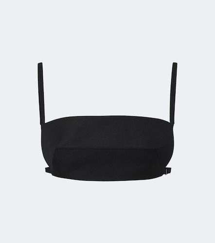 Open-back wool and silk bandeau top - Jil Sander - Modalova