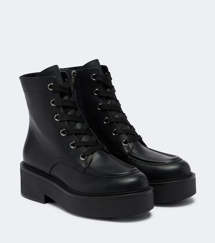 Botas de piel con cordones - Gianvito Rossi - Modalova