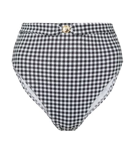 Patia checked high-rise bikini bottoms - Caroline Constas - Modalova