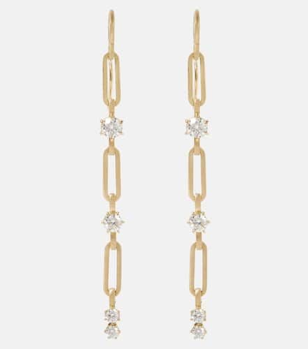 Pia Small 18kt drop earrings with diamonds - Jade Trau - Modalova