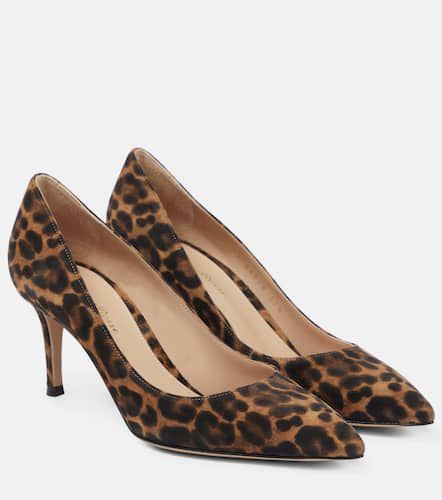 Pumps Gianvito 70 in suede con stampa - Gianvito Rossi - Modalova