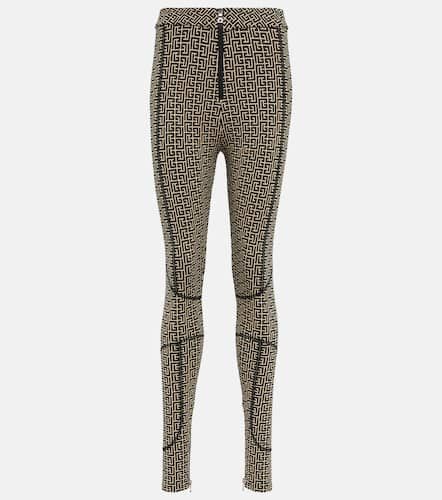 Balmain Monogram knit leggings - Balmain - Modalova