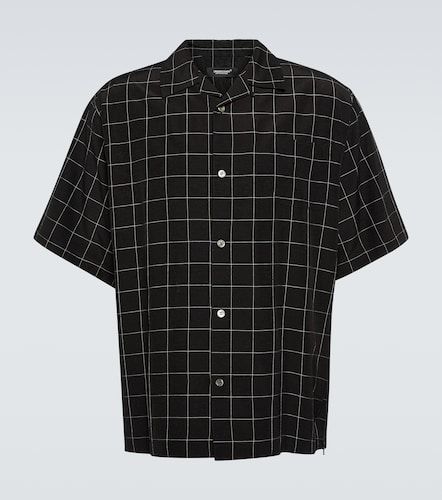 Camicia in misto seta a quadri - Undercover - Modalova