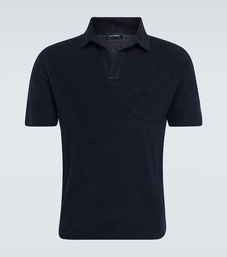 Cotton terry polo shirt - Thom Sweeney - Modalova