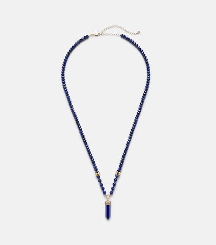 Collana in oro 14kt con diamanti e lapislazzuli - Sydney Evan - Modalova