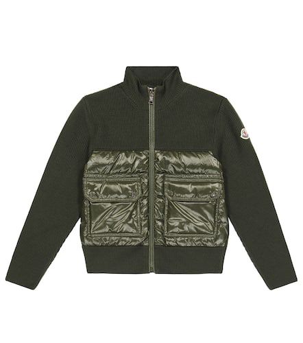 Cardigan aus Schurwolle - Moncler Enfant - Modalova