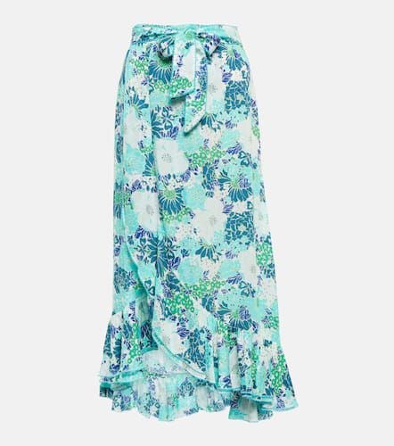 Aude floral midi skirt - Poupette St Barth - Modalova