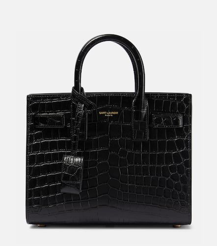 Sac De Jour Nano croc-effect leather tote bag - Saint Laurent - Modalova