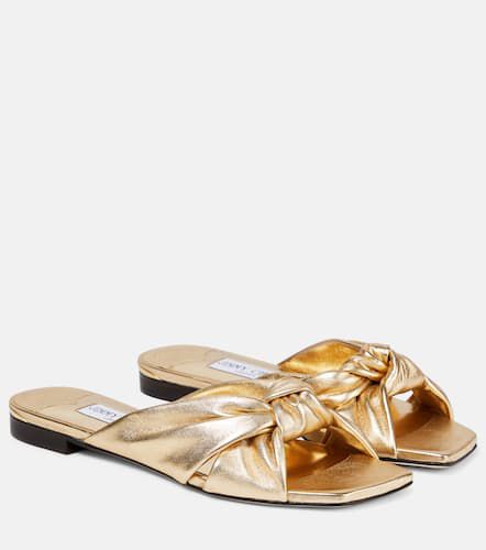 Avenue metallic leather slides - Jimmy Choo - Modalova