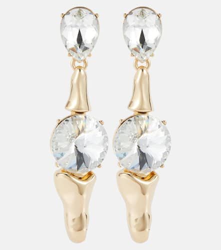 Crystal-embellished drop earrings - Area - Modalova