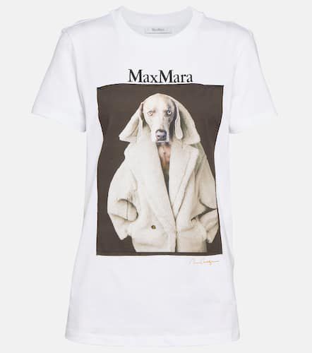 T-shirt in cotone con stampa - Max Mara - Modalova