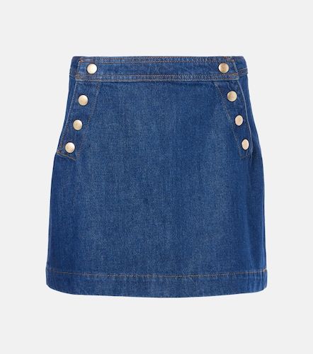 Minifalda Sailor Snap de denim - Frame - Modalova