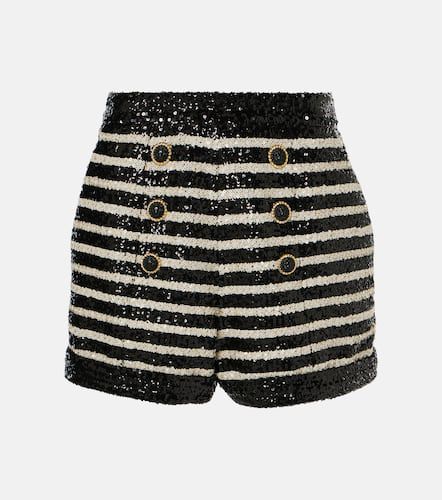 Balmain Sequined striped shorts - Balmain - Modalova