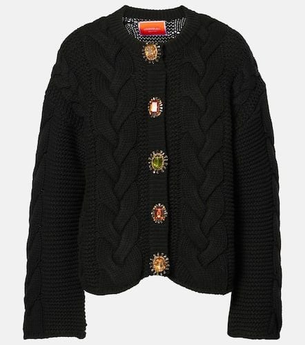 Portrait embellished cardigan - La DoubleJ - Modalova